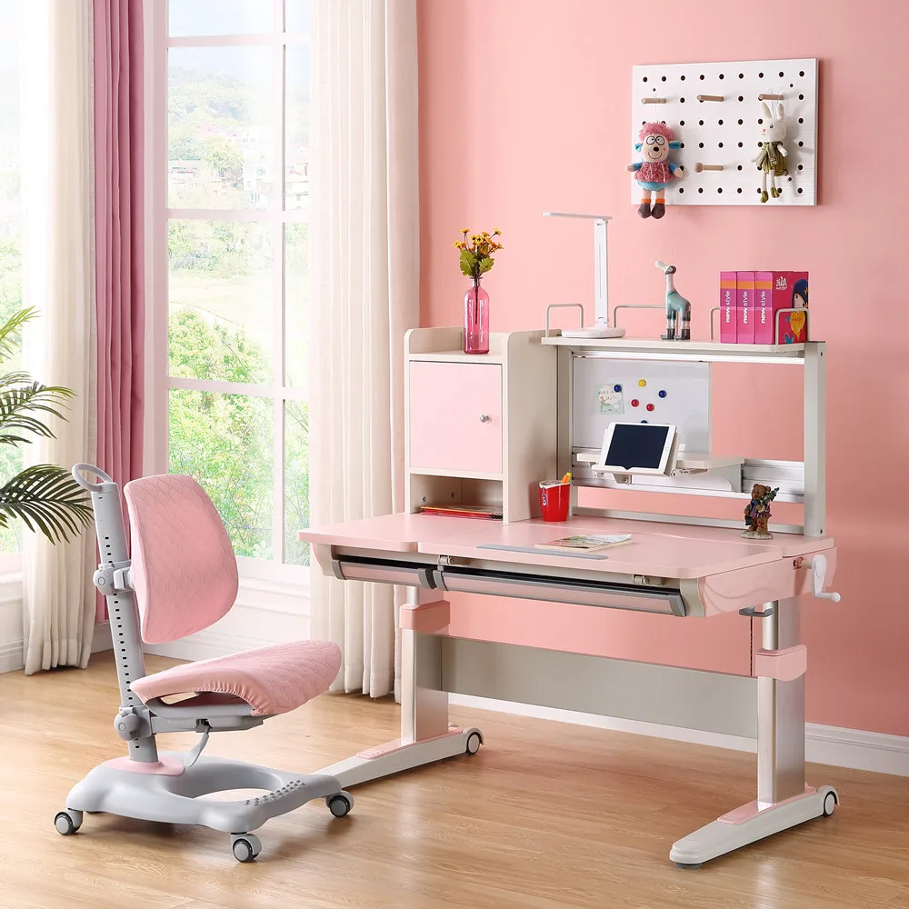 Hot Sale Children Learning desk Modern Ergonomic Height Adjustable Study Table And Chair For Kids