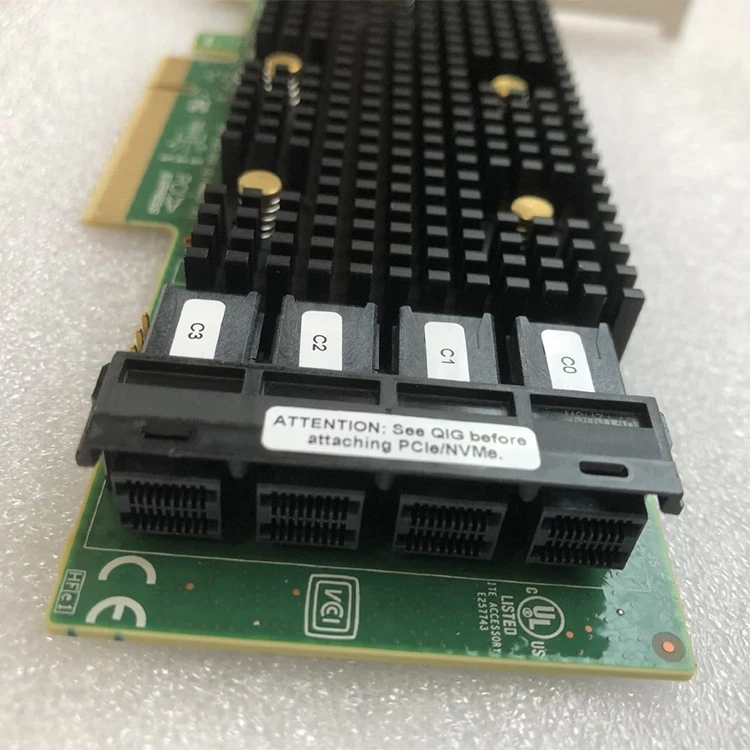  9400-16i SGL 16-Int порты 12 ГБ/сек. SAS/SATA/NVMe Tri-Mode PCle3.1 x8 LSI MegaRAID