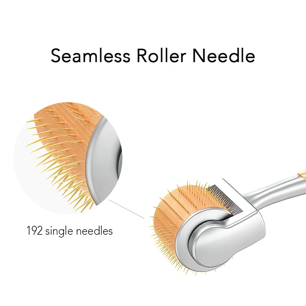 ZGTS Derma Roller 192 Needles Derma Roller Acne Scars 1mm 1.5mm Needle Dermaroller With Serum DRS Derma Rolling System