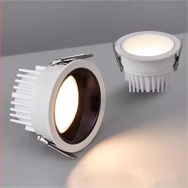 latest version full spectrum downlight eye protection led embedded ultra thin anti glare all aluminum no main lamp