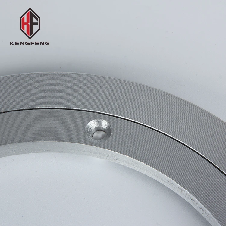 360 degree non return silver aluminum turntable bearing furniture dining table 5 inch lazy susan swivel bearings