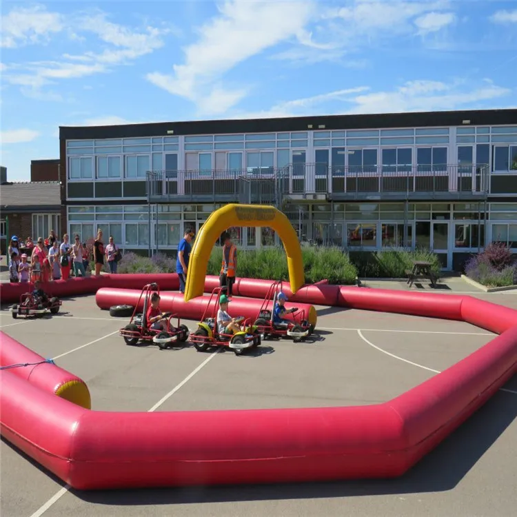 Hot sale commercial bumper car inflatable arena inflatable kart race track for bumper car