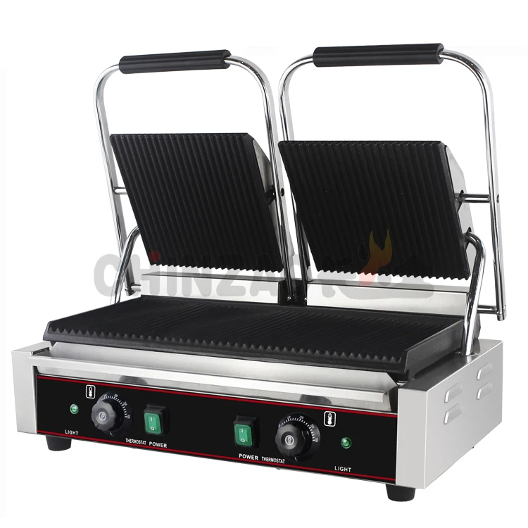  CHZ-810-2 CE сертифицированный двойной коммерческий пресс Panini сэндвич-гриль на