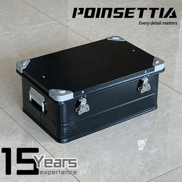 1.0mm Aluminum Storage Box Case for Camping 4WD Off Road Truck Transport Box with Aluminum Stackable Corners