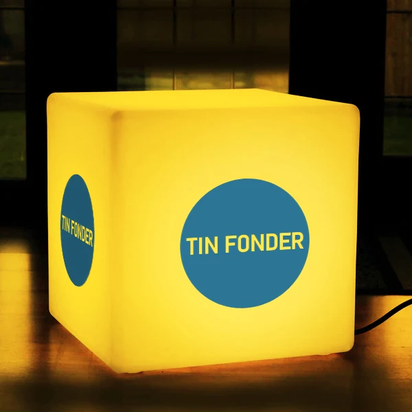 Glow Customizable LED Cube 3 AAA Battery Lighting Cube Light Support Custom Logo LED Cube Night Light