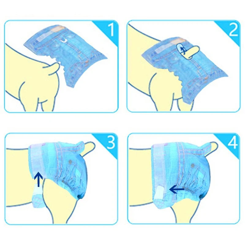 Professional Wholesale Pet Eco Friendly Waterproof Fabric Diaper Urine Dog Pamper Diapers