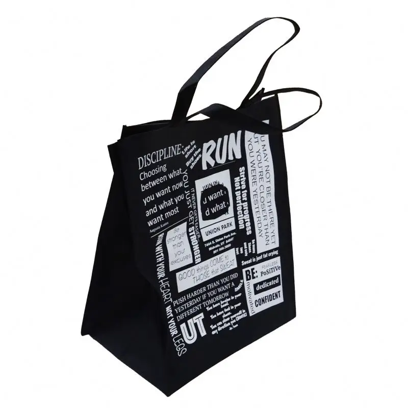 Chinese export Advertising cloth shopping bags with carrying handle