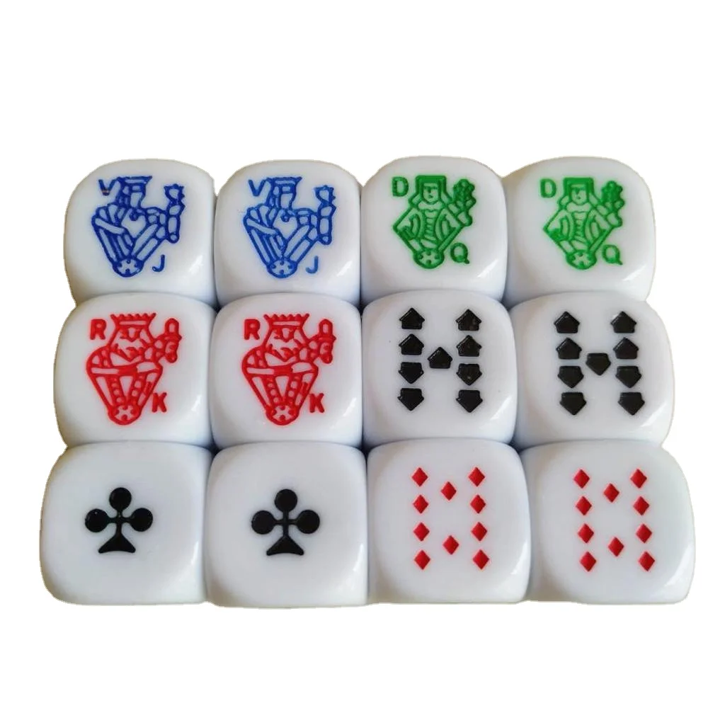 16mm Acrylic  poker dice set manufacturer