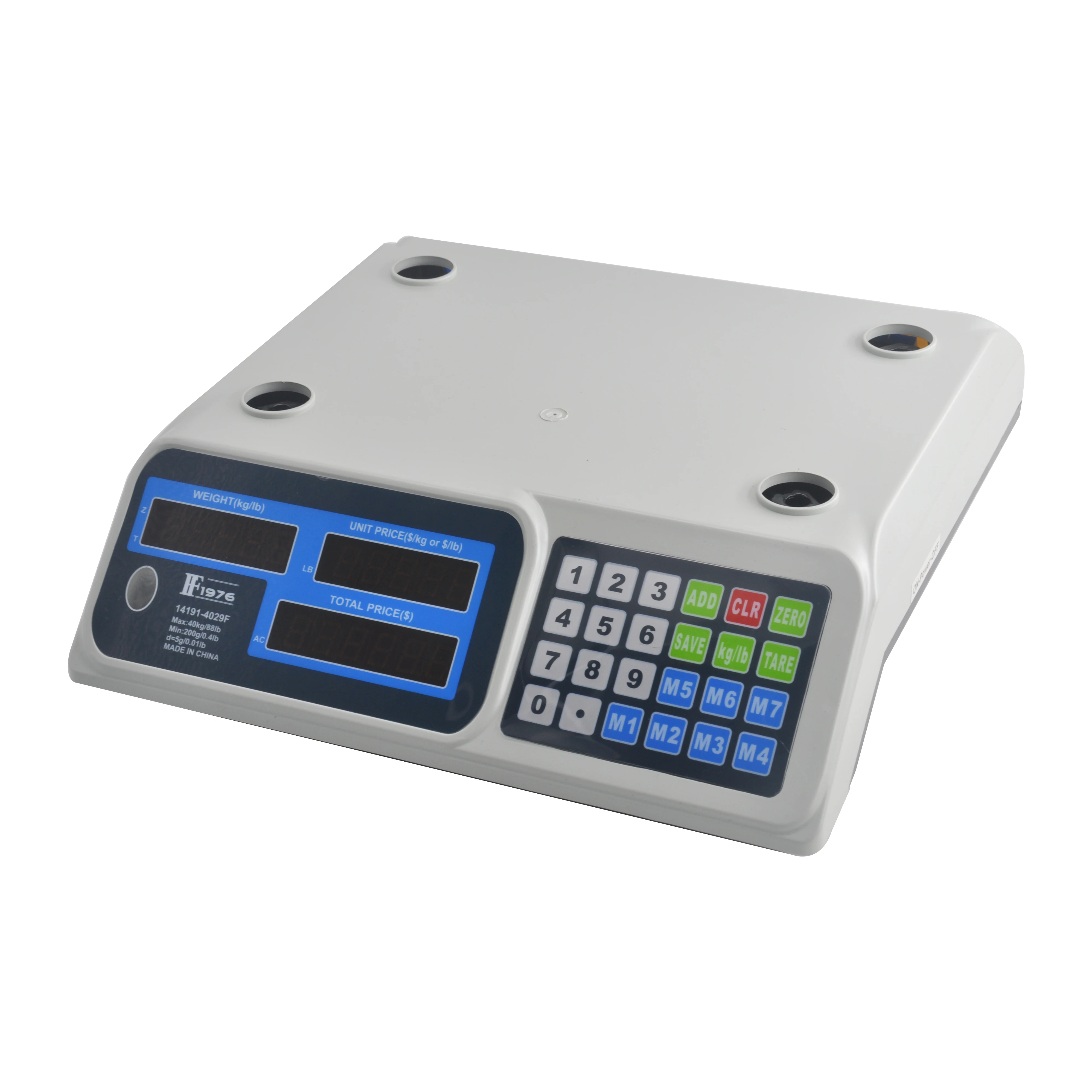 FF1976 brand 14191-4029F Price Computing  Scale Electronic pricing scale watermelons and vegetables 40KG/5g weighing scale