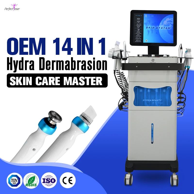 Micro Dermabrasion Machine Aqua Crystal Oxygen Jet Peeling RF Tighten Skin Microdermabrasion Hydra Device