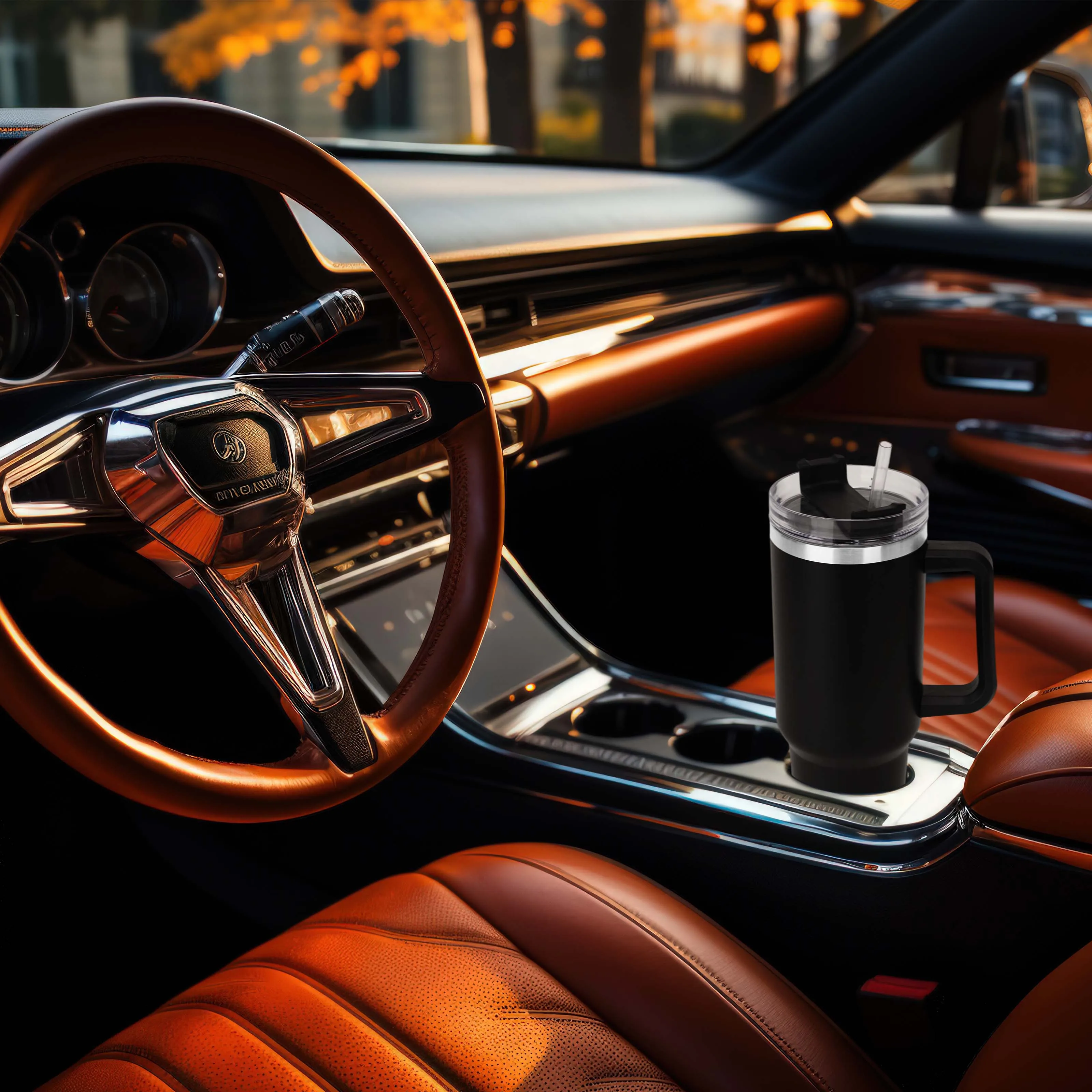 USA Hot Sale 40 oz Customized Logo Sublimation  Outdoor Travel Cup Blank Stainless Steel 40oz Coffee Mug