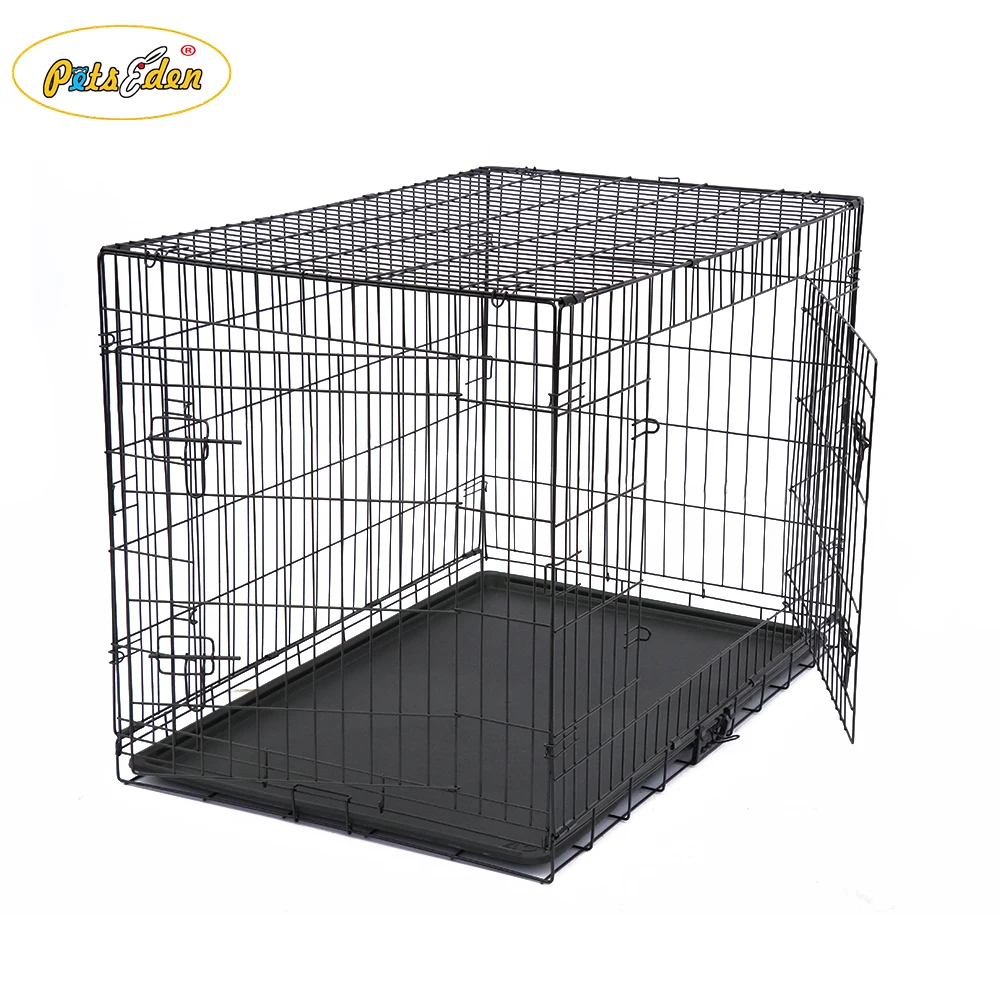 In stock Large Size Folding Mesh Metal Pet Dog Cage For Sale
