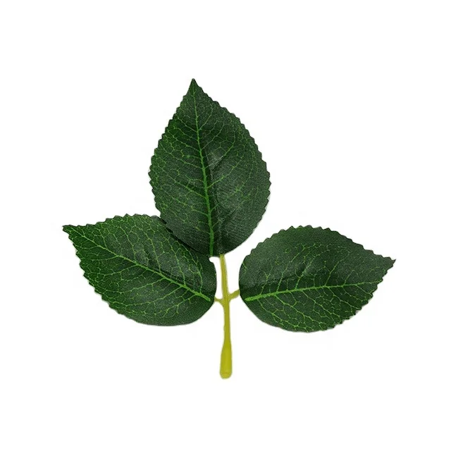 High Quality Artificial Rose Flower Leaf Soap Flower Leaves Stems