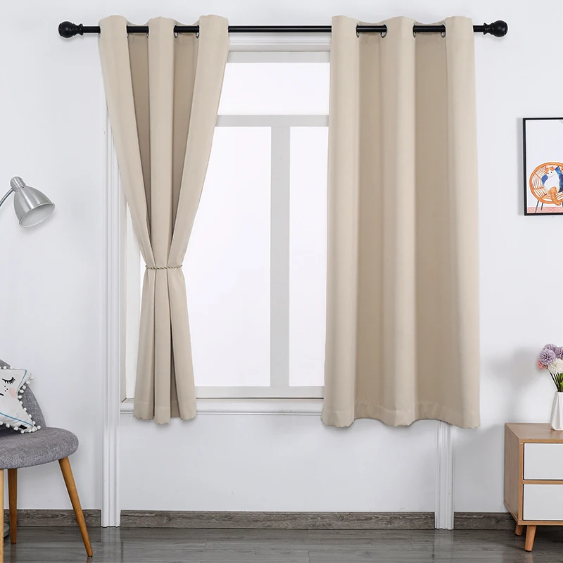 Good Reputation 100% Polyester Ready Made Soft Blackout Curtains For the Living Room In Worth Buying