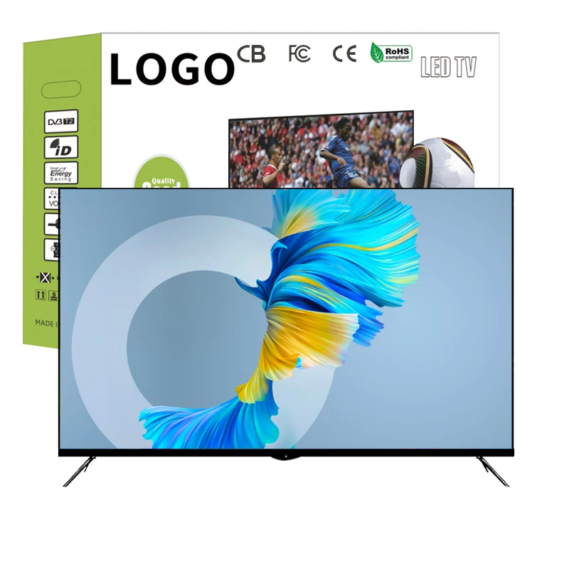 4K LED Android Smart TV China Hot Sale 32 40 42 55  Inch Flat Screen HD LED TV LCD 32 50 55 Inch Television Black OEM Hote