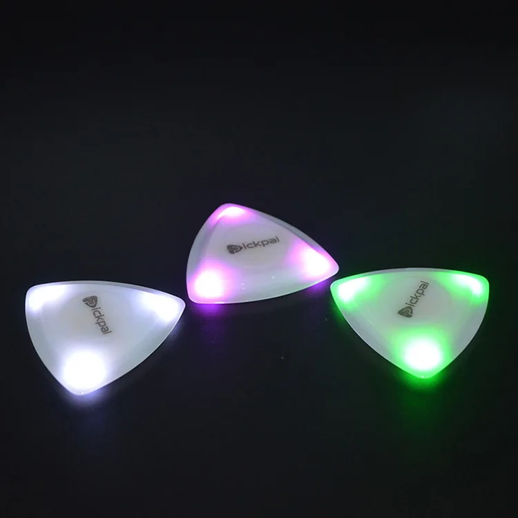 Wholesale LED Glowing Guitar Touch Luminous Pick Stringed Instrument Plectrum Guitar Pick for Bass Electric Guitar