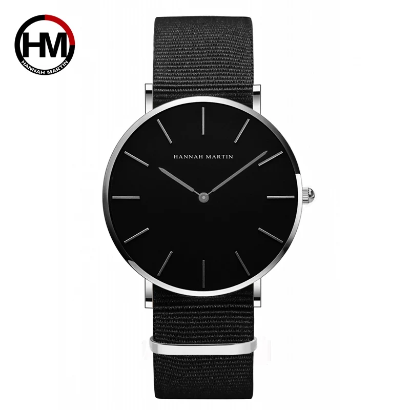 Hannah Martin CH02 Men Watch Top Brand luxury Life Waterproof Quartz WristWatch Fashion Leather Business Boys Watches