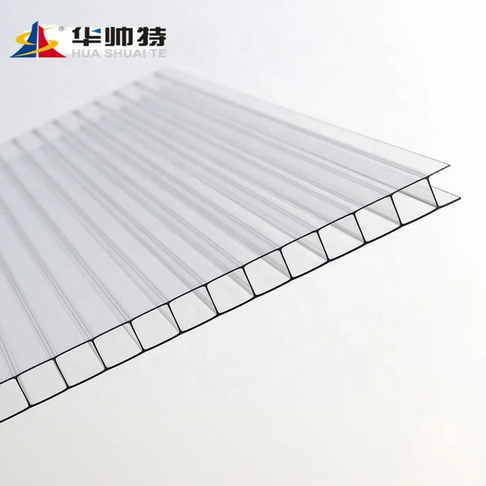 blue 4mm hollow plastic pc polycarbonate sheet for roof