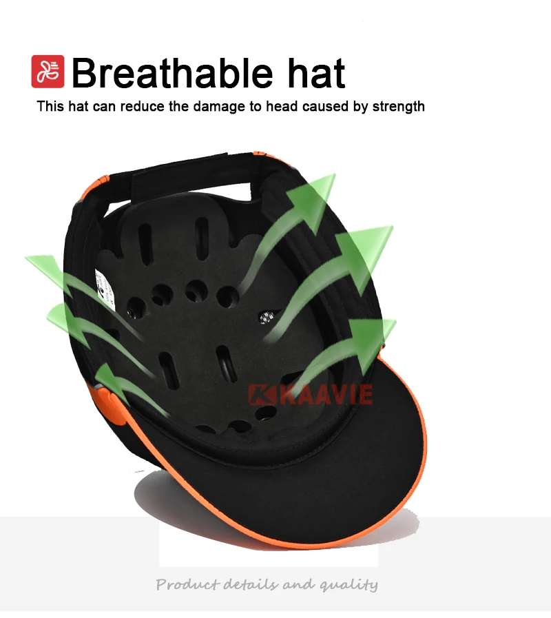 CE Safety Caps EN 812 Bump Cap Insert for Baseball Caps