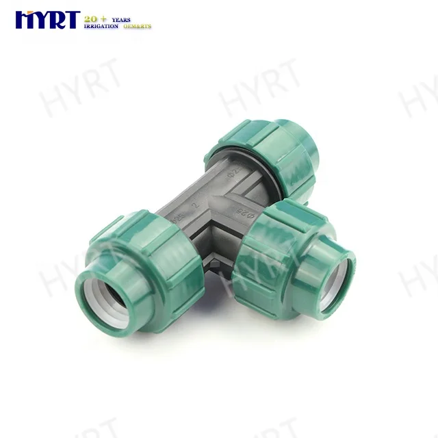 Irrigation fittings LDPE pipe fittings compression fittings pipe connectors for farm irrigation system