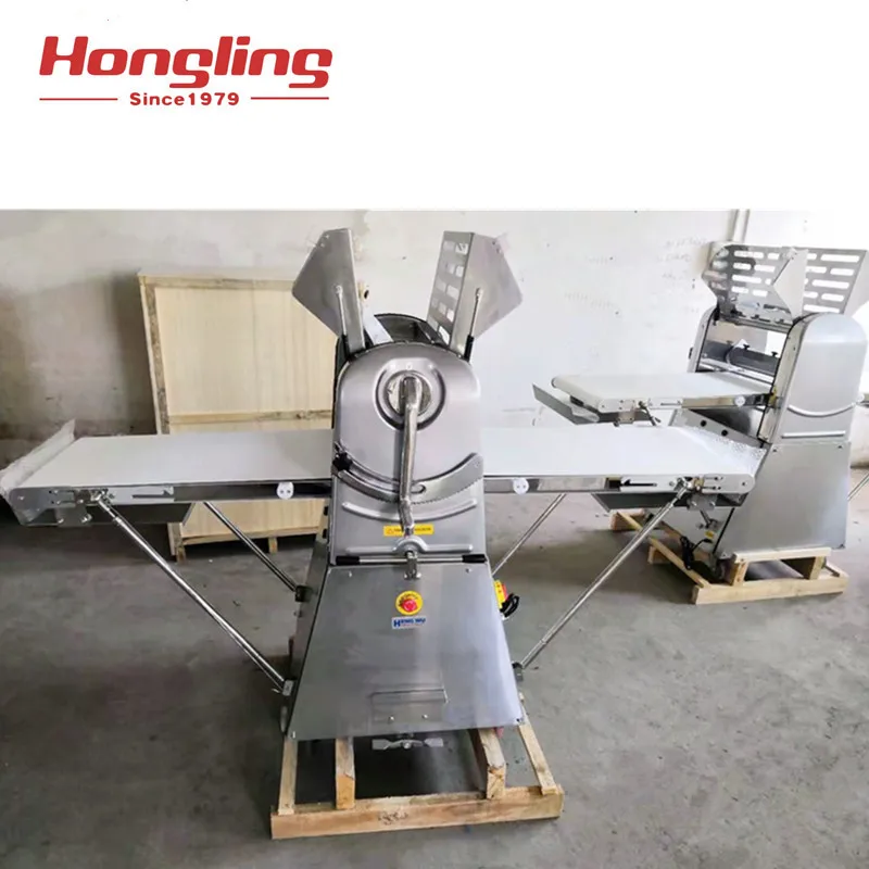 DS-520B stainless steel cheap price bakery croissant dough press electric dough sheeter for sale