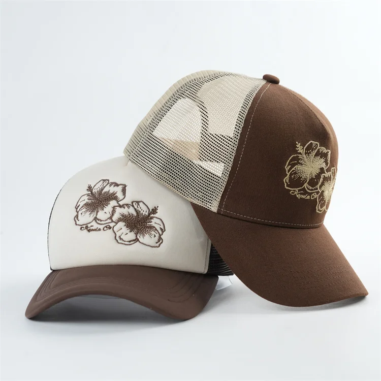 Шляпы для дальнобойщика из пенопласта разных оттенков 5-панельные шляпы с вышивкой логотипом и защелкой сзади Кепка Дальнобойщика