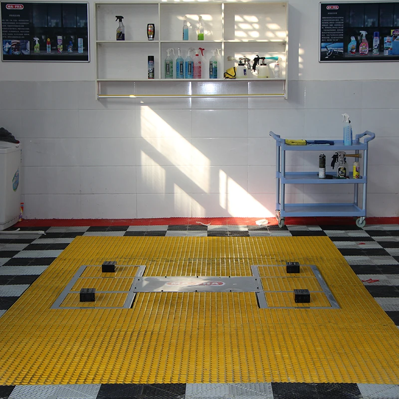 Hydraulic 1 post inground car washing lift  parking lift