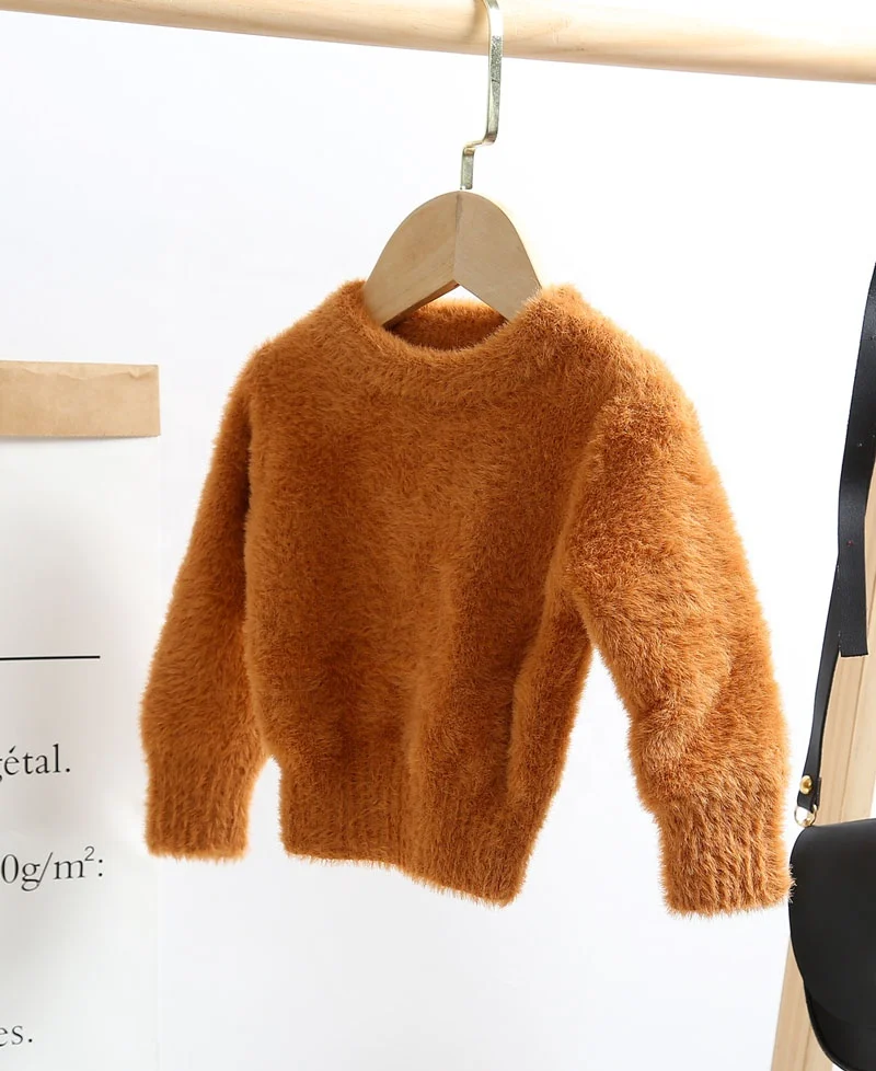 Свитера для девочек, зимняя одежда, Одежда для новорожденных детей, кисть из меха норки, куртка, свитер, От 1 до 3 лет, детское теплое пальто на возраст детские свитера