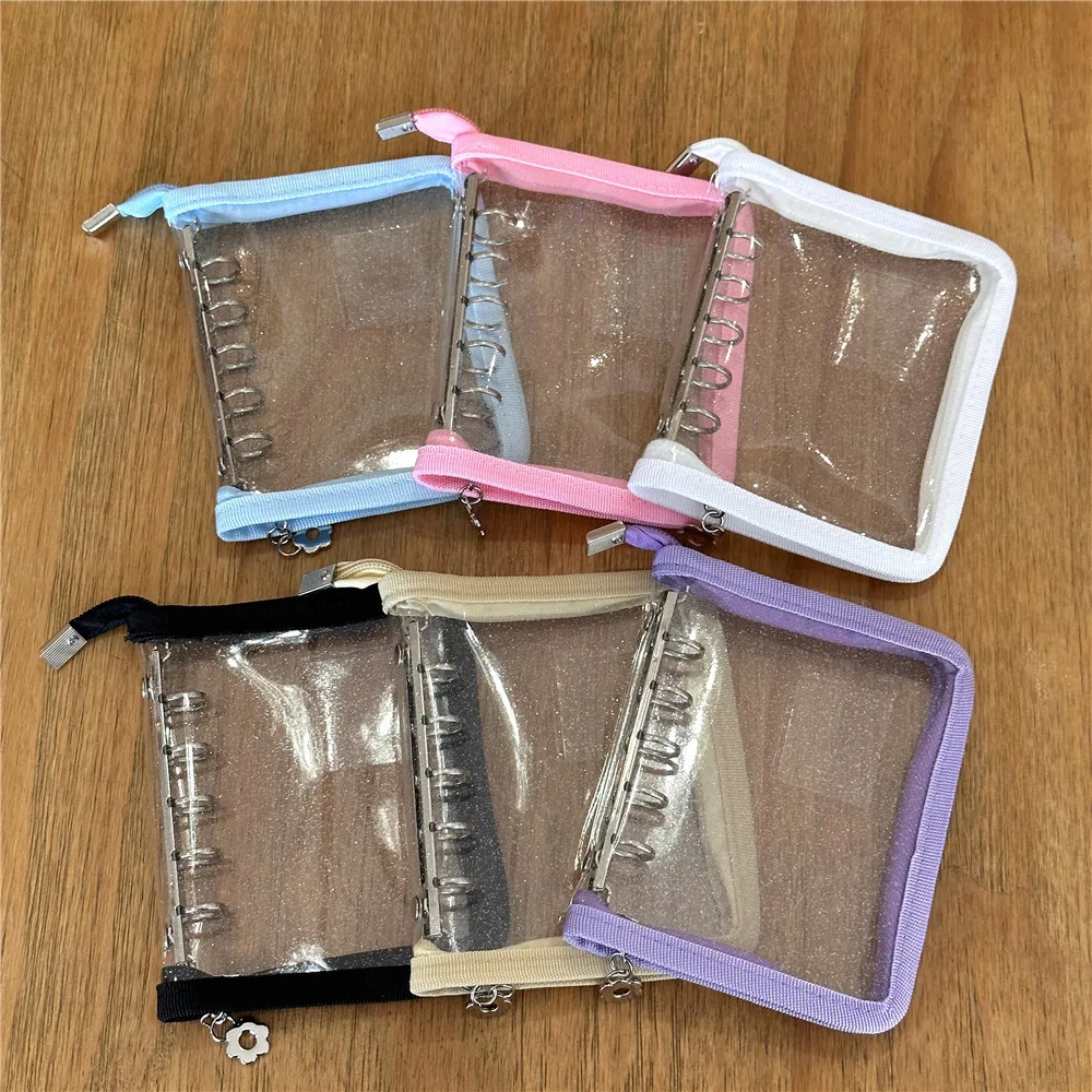 M5 binder 5 кольцо блестящий ПВХ сборный альбом Kpop 3 дюймов instax Мини-фильм фотографии kpop фотоальбом оптом