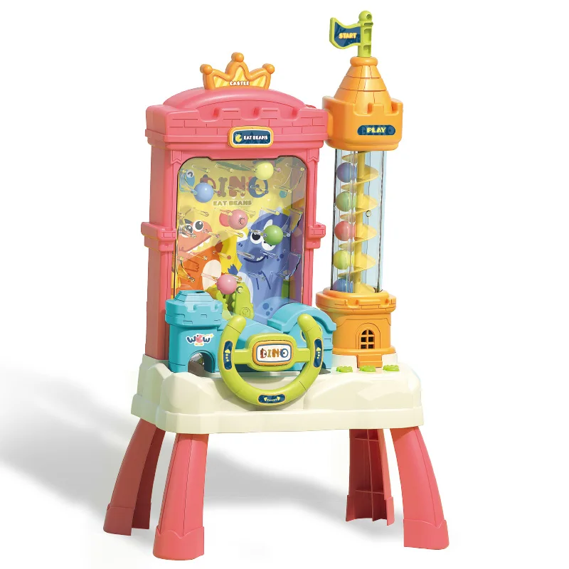 Catching Dinosaur catcher eating beans Track castle Ball Catch Machine Revolving Ball Thinking Gaming Table Console Toys