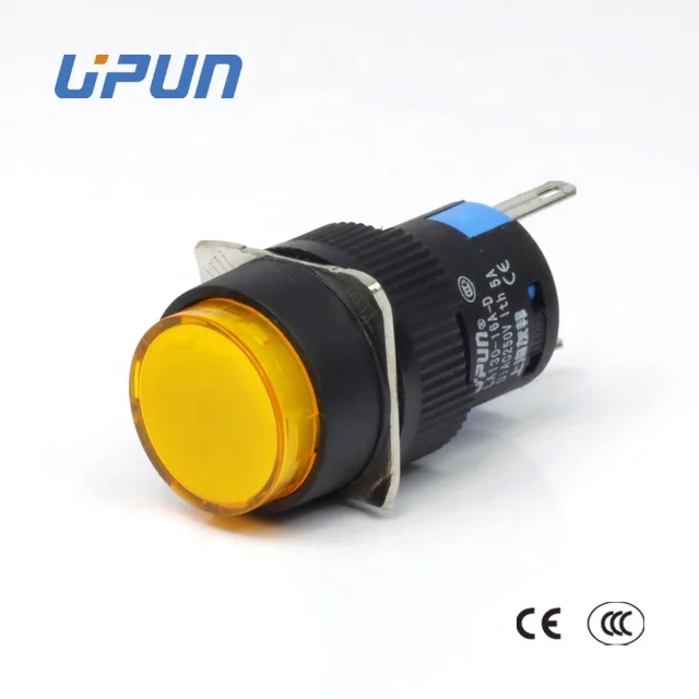 
LA130-16AY-11D 16mm Round Indicator Push Button Switch 