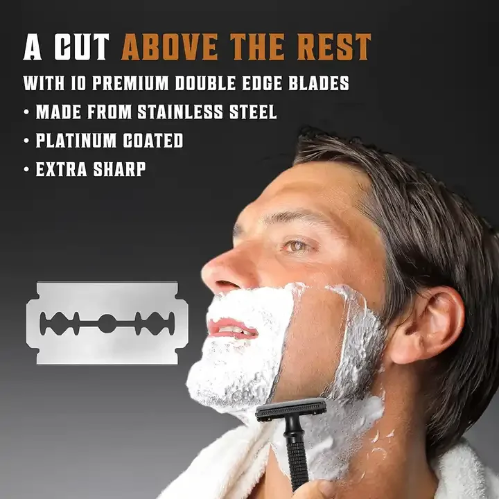 Mens Butterfly Brass Shaver Safety Razors Customised Full Metal Shaving Razor