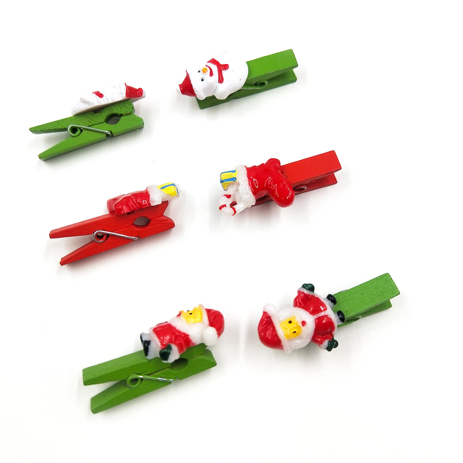 Creative Wood Clip For Photo Clips Clothespin Christmas Ornaments Wood Gift folder Craft Decoration Clips Pegs