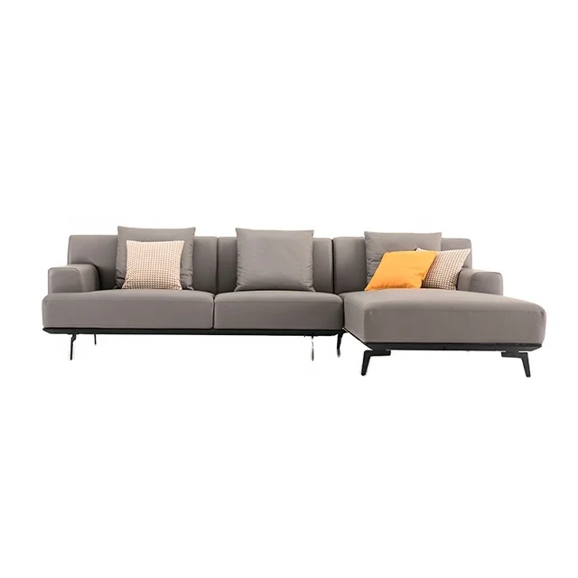 Modern Luxury Living Room Furniture Quality Corner Sofa Set Wholesale Comfortable 1 3 4 Seater Leather Sofa