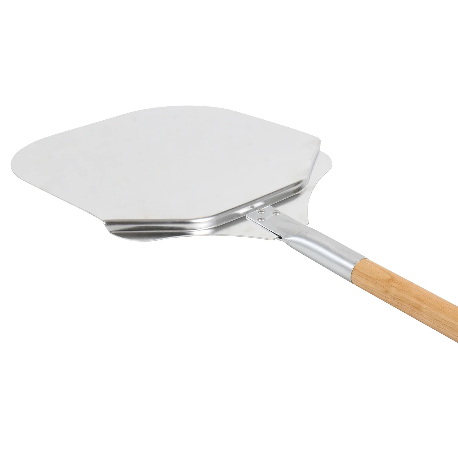 2023 New design pizza tools, aluminum Lightweight Perforated pizza peel with back step