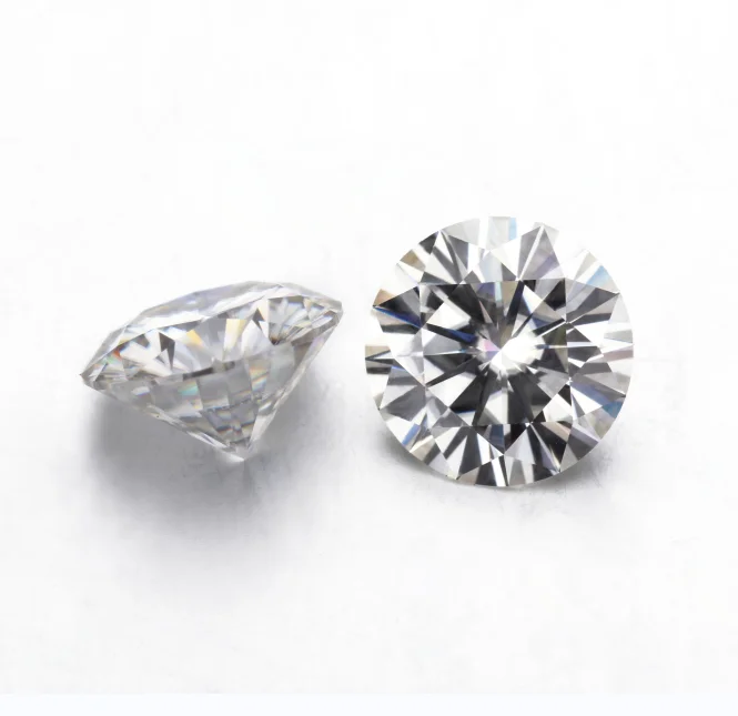 1CT Moissanite GRA Certified Round Brilliant Cut VVS Clarity D Color Loose Moissanite Glasses