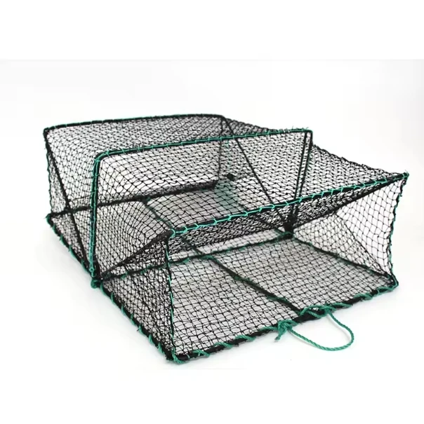 Custom multifilament design folding fishing fish lobster cages net pot / norway crab trap