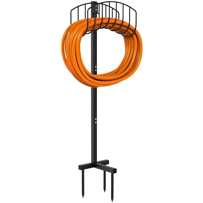 Держатель шланга вешалка съемная металлическая прочная Подставка для хранения наружного газона