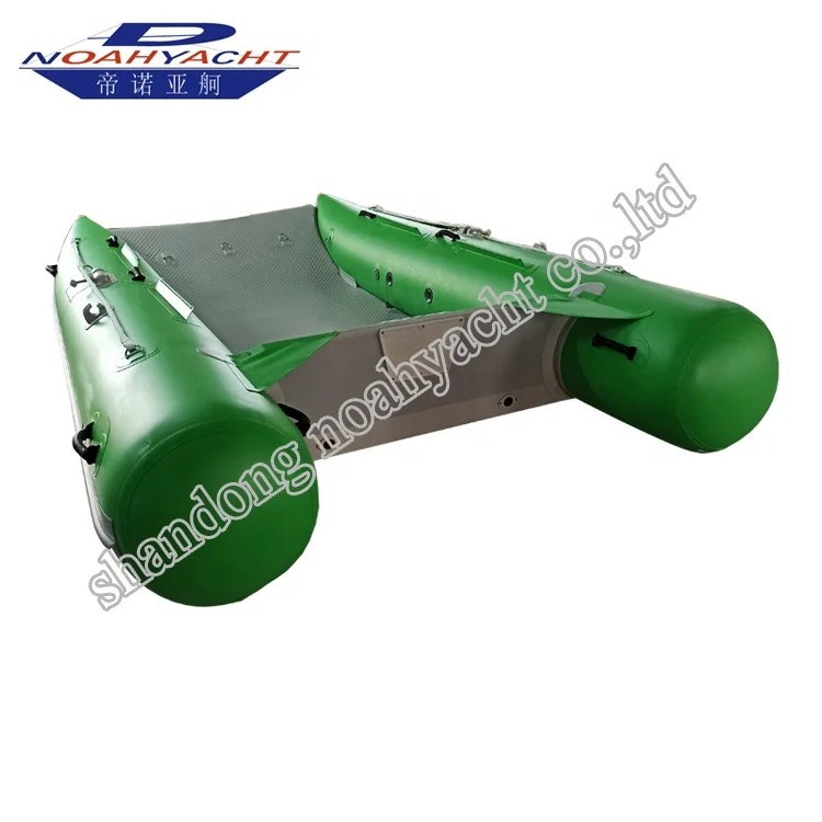 Hypalon inflatable catamaran fishing dinghy boat