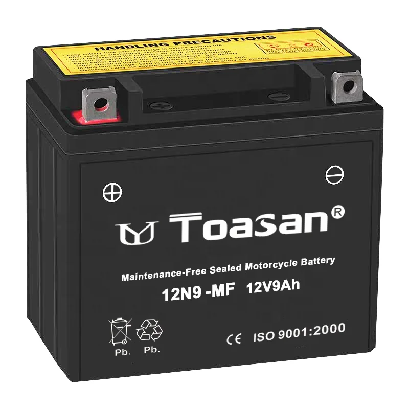 Toasan Hot Brand  SMF 12N9-MF Gel Motorcycle 12V9AH AGM Battery