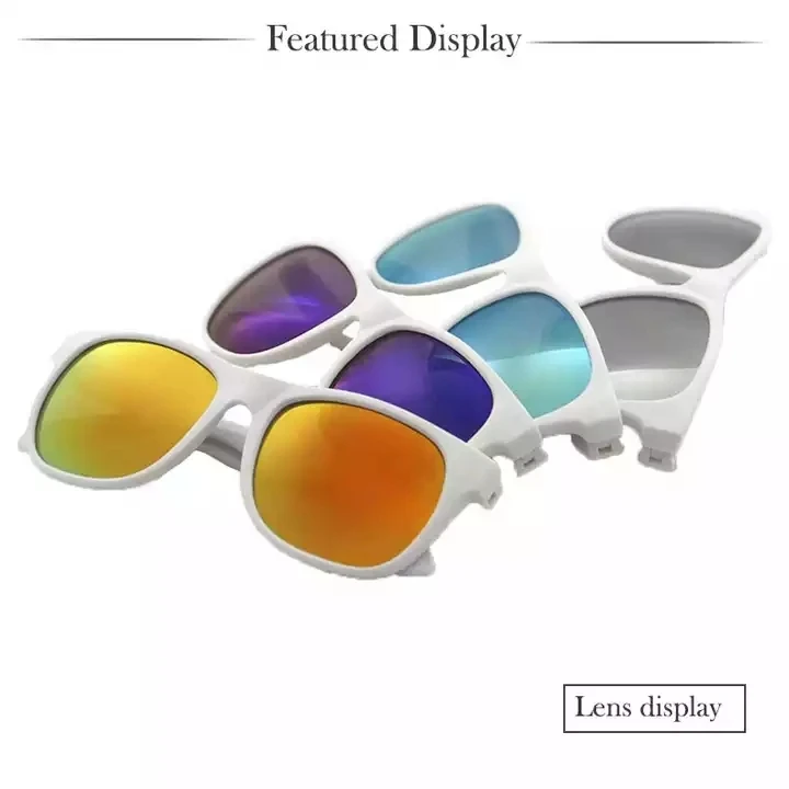 Custom logo Summer Party Cheap PP Sunglasses White Promotional Holiday