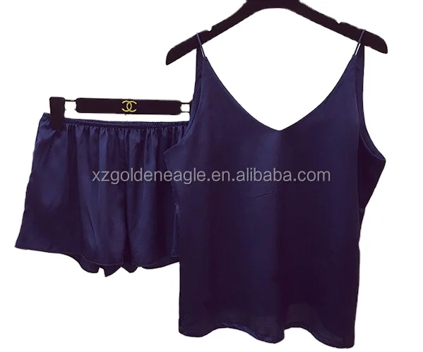Super soft pure silk Camisoles/short pajamas set