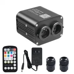 20W Bluetooth Twinkle Flashing LED Optical Fiber Star Ceiling Lamp With APP Mode Two-color Double-head Light Source