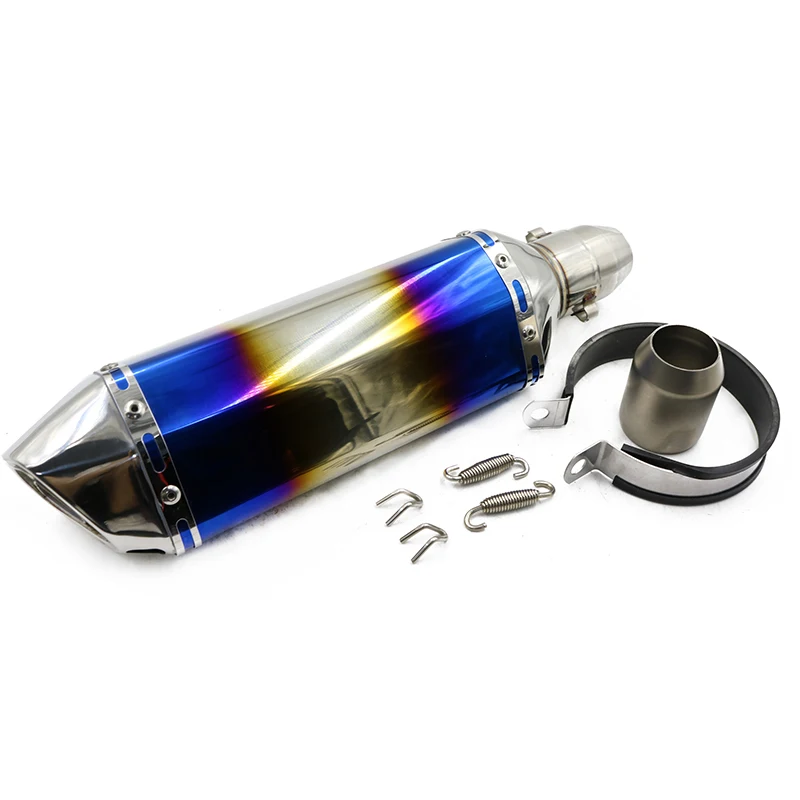 Chinese Motorcycle exhaust flexible pipe Slip on Exhaust 51mm Performance titanium amg gts exhaust pipe