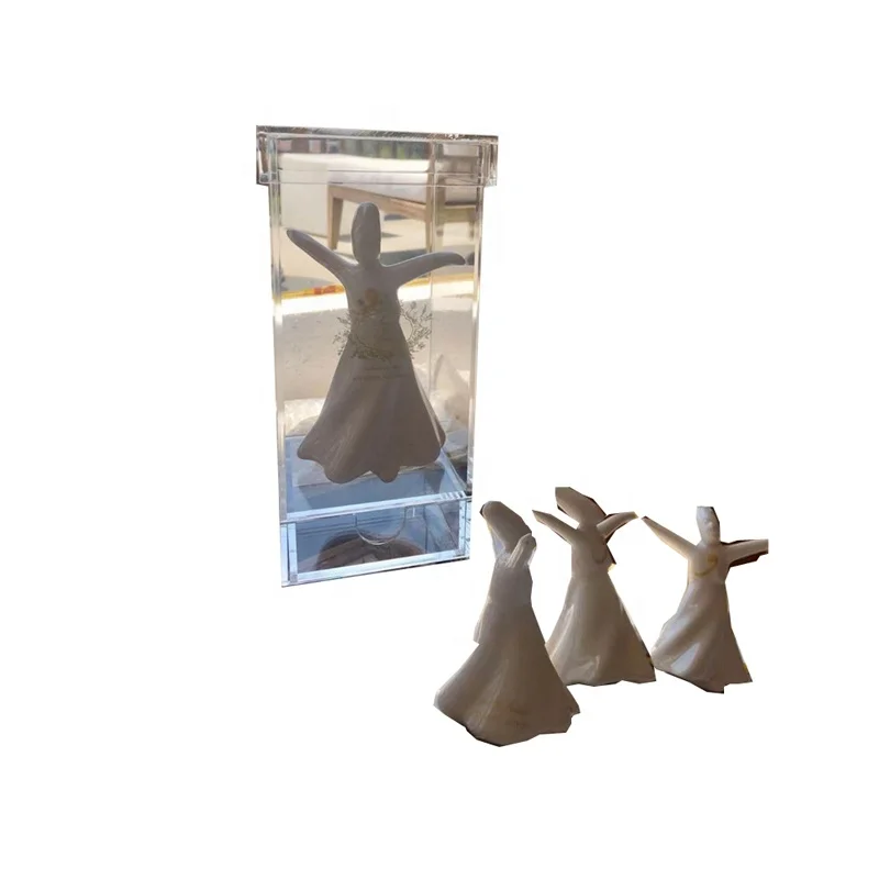 Clear Plastic Storage Box Organizer With Mini Drawer Gold Stamping For Wedding Customized