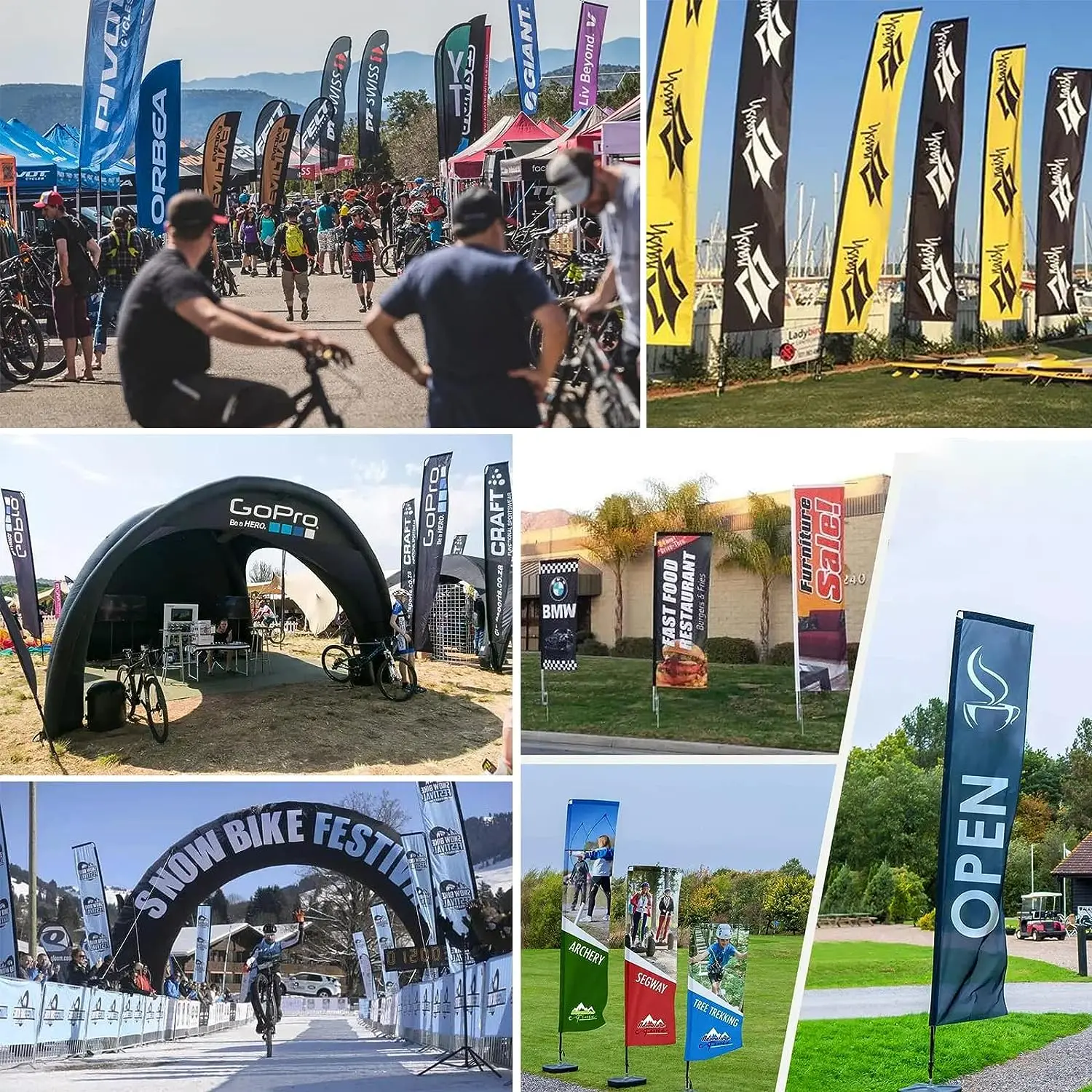 Manufacturer Wholesale Feather Flag Custom  Feather Flags Banner Promotional Feather Flag Printing for Advertising and Promotion