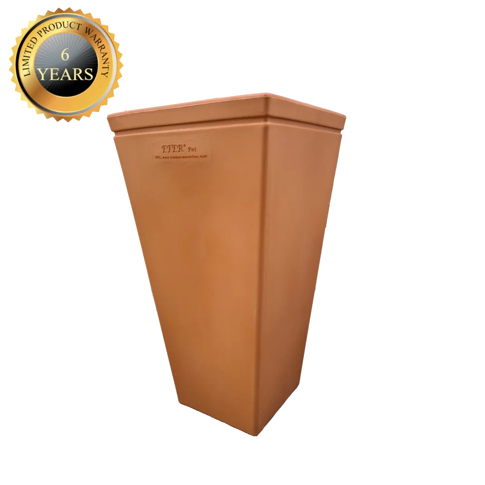 Modern Fashion OEM Decorative Indoor Outdoor Private Gardening Plastic Flower Planter Pots Cubic VC4040