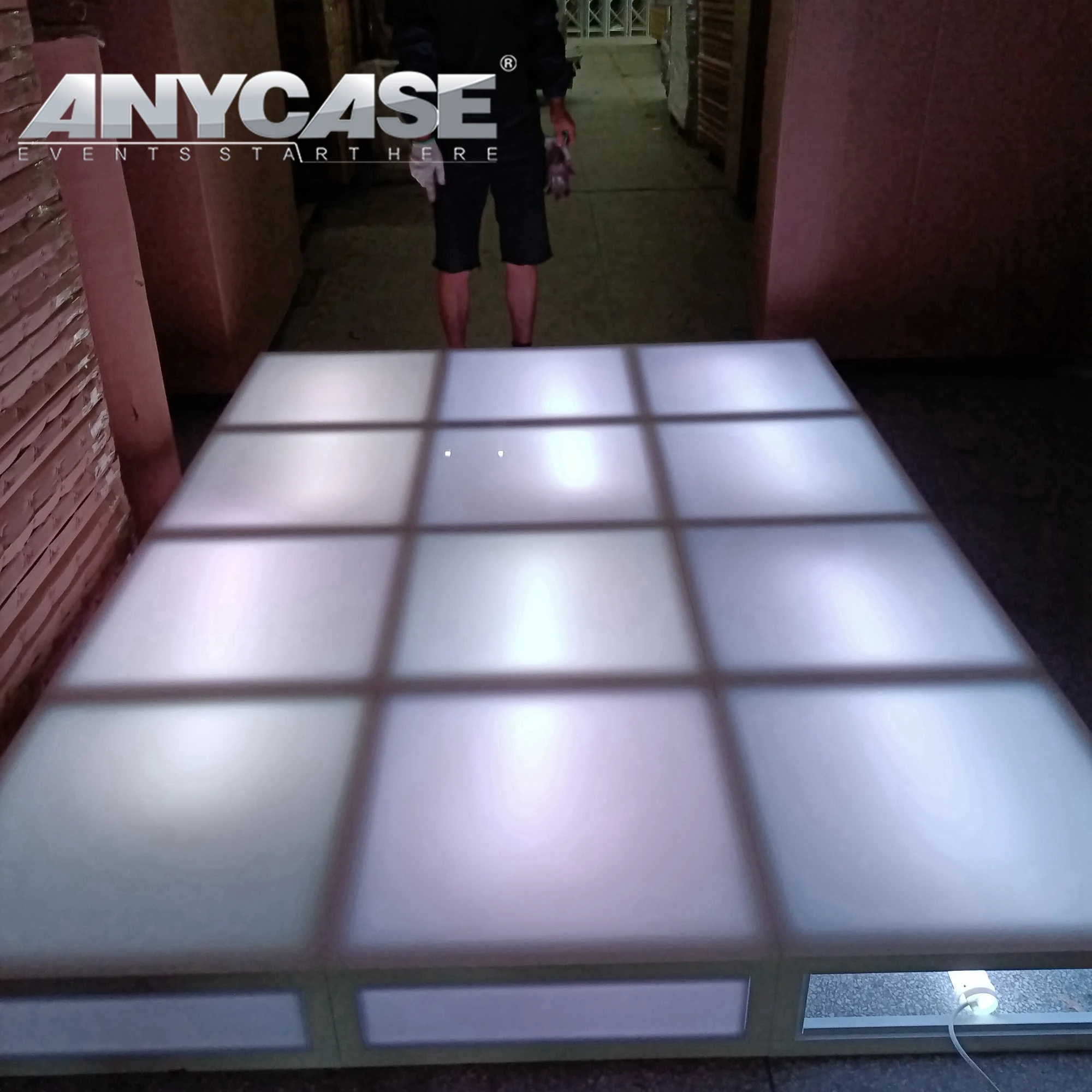 Used White 3years warranty Easy Moving Tents dmx led dance floor LED stage