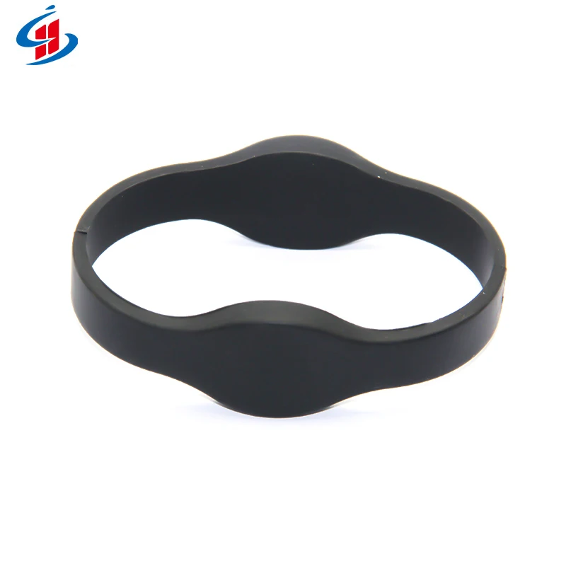 Wholesale Customization Dual RFID Wristband Rubber Paracord Bracelet Electronic Locker Lock Wrist Band For Gym