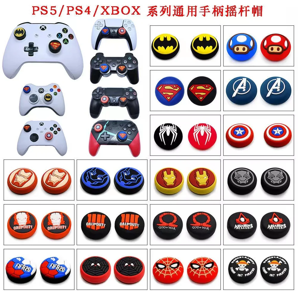 custom Silicone analog joystick Thumb Stick Grips cover cap For Xbox one 360 series x s PS4 pro PS5 slim controller gamepad